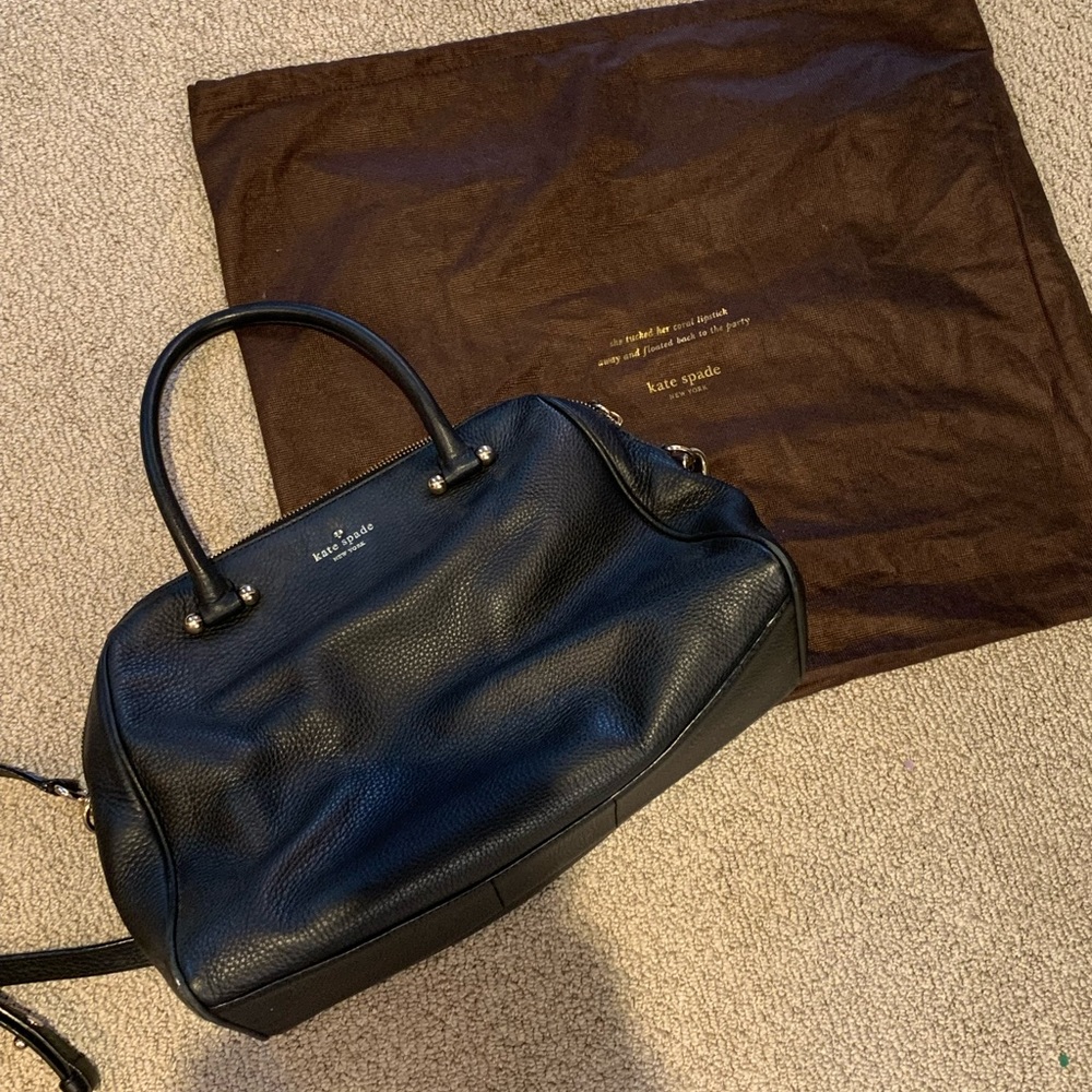 Kate spade black satchel purse